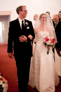 Dad down the aisle